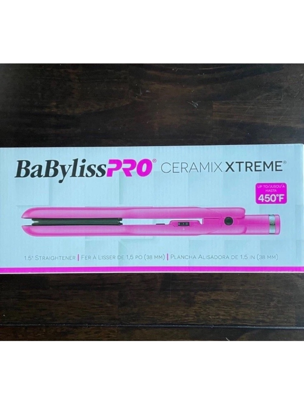 NEW Babyliss PRO Ceramix Xtreme Ceramic 1” Straightener Flat Iron Hot Pink Salon
